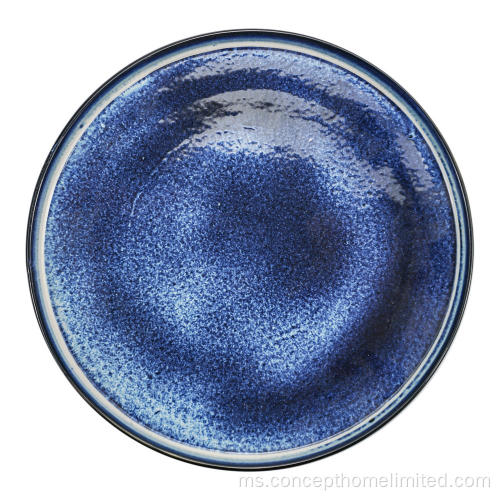 Set Makan Malam Stoneware Glazed Reaktif - Starry Sky